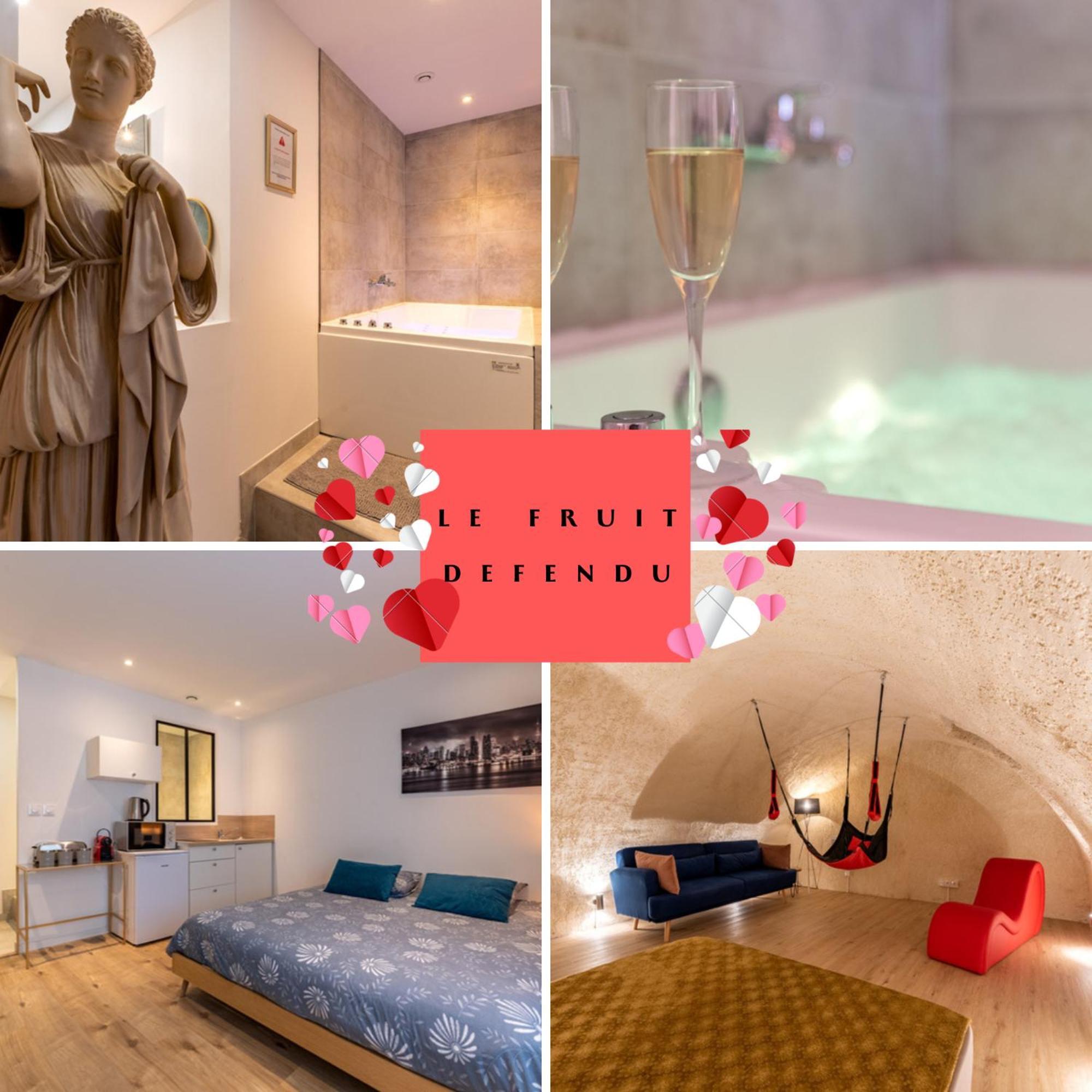 Le Fruit Defendu "Love Room" Jacuzzi Centre Ville Руан Екстериор снимка